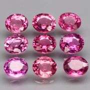 Natural 5.55ct pinkish violet Rhodolite Garnet set