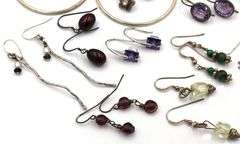 Group lot of Vintage 925 sterling silver earrings