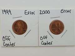 1999 & 2000 Lincoln Cent Error Lot