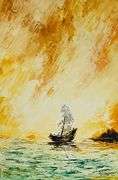 Original Painting titled Adventure in the Sun  by Adeline Cumpata