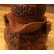 Chinese Pi Xiu Purple Clay Teapot and Teacup Set