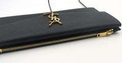 YSL Uptown Large Monogram Leather Wallet