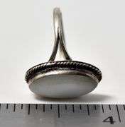 Vintage Mother of Pearl Ring in Sterling Silver