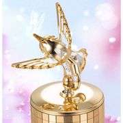 Swan Lake Music Box 24K Gold Plated with Crystals