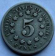 1868 Shield Nickel