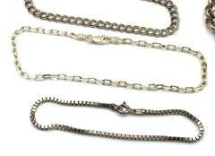 Group lot of 8 Vintage 925 sterling silver bracelets