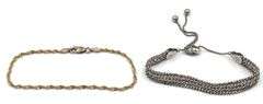 Group lot of 10 vintage 925 sterling silver bracelets