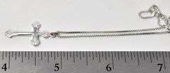 Cross Pendant Necklace in Sterling Silver