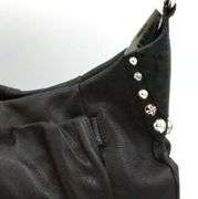 Brighton Blk Leather Shoulder Bag