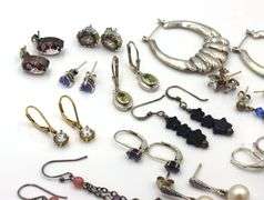 Group lot of Vintage 925 sterling silver earrings