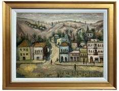Collectible oil on canvas by Albert Goldman (1922-2011) Albert Goldman Summer in Judea