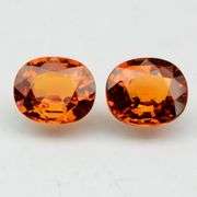 Premium color! 1.74ct set of Namibian Garnets!