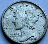 1926  BU Mercury Dime