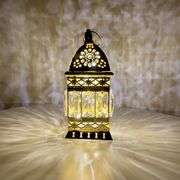 Gilded Metal Hanging Lamp Lantern