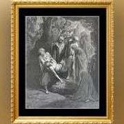 Highly Collectible Gustave Dore Over 140 Year Old Plate Gustave Dore The Burial of Jesus