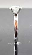 Sparkling 14 K White Gold Plate 2.75 Ct Lab Simulated Diamond Ring