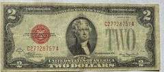 $2 Red Seal 2928 D US Note