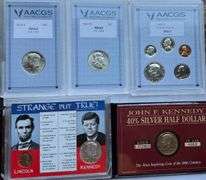 Five US Silver Halves in Holders