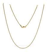 10kt Yellow gold rope chain necklace
