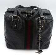 Vintage Gucci Treasor Boston Ostrich Bag