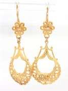 Feminine 14K YG Dangle Earrings