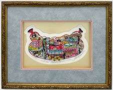 Exclusive Charles Fazzino Signed Limited Edition 3D Mixed Media 'From Hot Pastrami to Cold Salami'