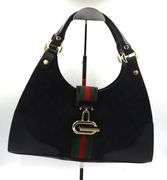 Gucci Canvas & Leather Shoulder Bag