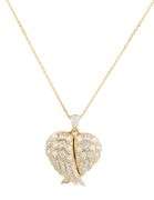 Olivia Paris 1.00ctw Diamond Angel Wings Locket Pendant Necklace in 14K