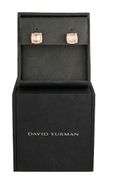 David Yurman Morganite and 0.27ctw Diamond Frame Stud Earrings in 18K