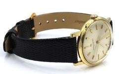 Vintage Vacheron constantin manual winding 34mm on aftermarket lizard leather band watch
