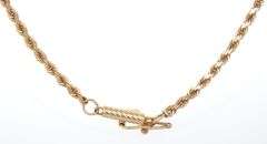 In Demand 14K YG Rope Necklace