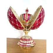 24K Gold Coronation Fabergé Egg & Bracelet Set