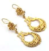 Feminine 14K YG Dangle Earrings