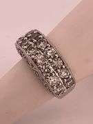 CERTIFIED BRAND NEW 14K WHITE GOLD DIAMOND BAND / RING
