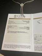 CERTIFIED 18K WHITE GOLD DIMOND HANGING NECKLACE