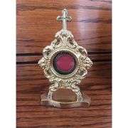 Church Oval Brass Reliquary