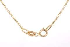 14kt Yellow gold 0.30ctw 3 stone diamond bar pendant on chain