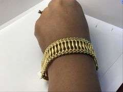14K Yellow Gold Vintage Cuban Link Bracelet