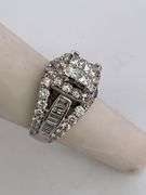 CERTIFIED 14K WHITE GOLD DIAMOND RING