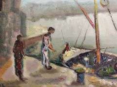 Masterpiece oil on canvas by Albert Goldman (1922-2011)