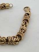 14K SOLID GOLD BYZANTINE STYLE LADIES BRACELET