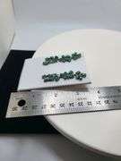 Handmade Elegant Earrings with 7.0ct Natural Colombian Emeralds & 0.75ct Diamond Accents
