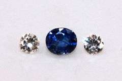 Classic Natural Sapphire & Diamond Set of 3