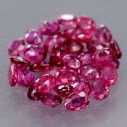 Collectors 4.02ct violet red Ruby set -Untreated!!!