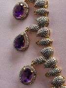 An extraordinary display of luxury and craftsmanship,  25ct Pave Diamonds & 60ct Natural Amethyst in