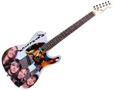 Metallica Autographed Custom Graphics Legends Unleashed Guitar ACOA