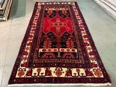 Stunning Persian Hamedan  Rug 5x9.7
