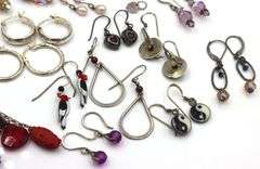 Group lot of Vintage 925 sterling silver earrings