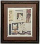 Jim Davies 'The Great Frame Up' Signed Offset Lithograph with Park West Certificate Framed, 1999