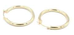 14kt Yellow gold hoop earrings